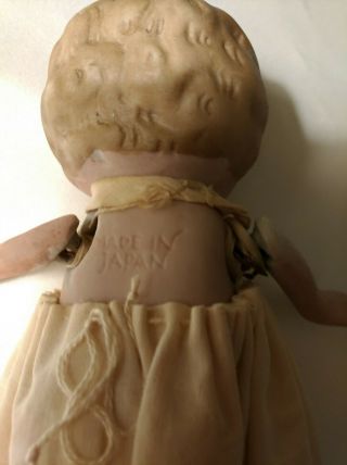 Vintage porcelain kewpie baby doll made in Japan 5 1/2 