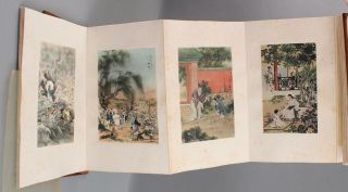 Antique Chinese Fu Jen Christianity Biblical Bible Story Lithograph Print Book, 7