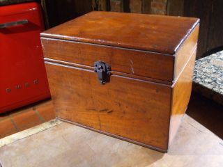 Antique Mahogany Instrument Box Marked " Rogers Electrical Specialty " London