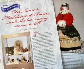 11p History Article - Antique French Fashion Doll Madeline De Bain Huret Clement