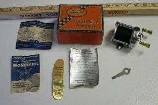 Vintage Shakespeare Wondereel 1920 Model Ga W/box & Fishing Made In Usa