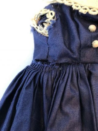 Vintage Vogue Jill Jan 1957 Navy Polished Cotton Dress 7405 Doll NOT 4
