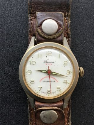 Vintage Lucerne Swiss Made Watch Antimagnetic Unbreakable Mainspring