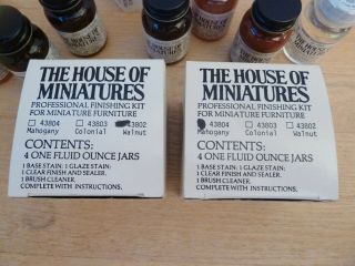 2 Vintage House Of Miniatures X - acto Kits Mahogany Walnut FOR MARKP1022 ONLY 4