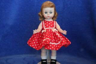 1956 - 59 Bkw Madame Alexander Wendy In A Red Polka Dot Dress