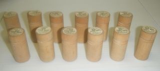 Vintage Old Stock Pflueger Full Case Of 12 Wood Barrel Hooks Size 20