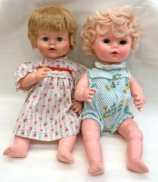 Ea008,  111 Vintage Eegee 14 " Drink And Wet Baby Dolls 2 Of Them