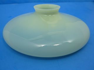 Antique Opalescent Vaseline Custard Glass Ceiling Sconce Lamp Shade 7.  5 " D 2.  25 " D