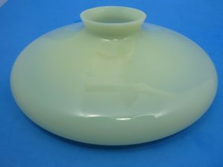 Antique Opalescent Vaseline Custard Glass Ceiling Sconce Lamp Shade 7.  5 