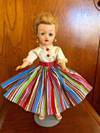 Vintage 1959 Ideal Doll 10 1/2 " Little Miss Revlon Tagged Visiting Outfit 9117