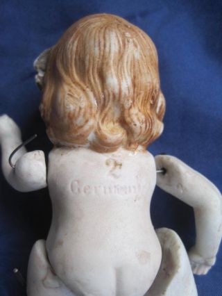 Vintage German Porcelain Doll 2 Wire Jointed Miniature 4 