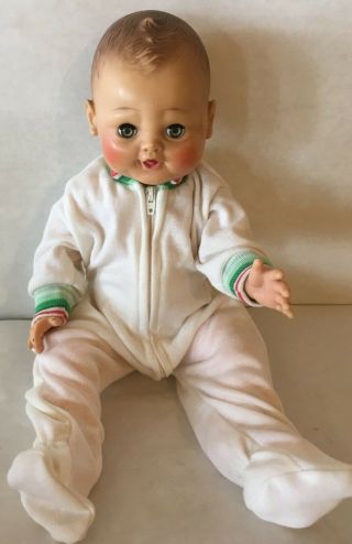 Vintage Arranbee Baby Doll 16 " Molded Hair Sleep Eyes Open Mouth