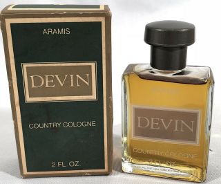 Vintage Aramis Devin Country Cologne 2 Fl Oz Bottle