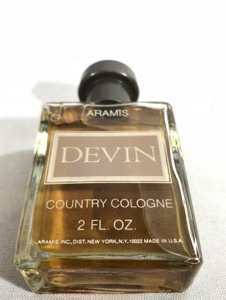 Vintage Aramis Devin Country Cologne 2 Fl Oz Bottle 4