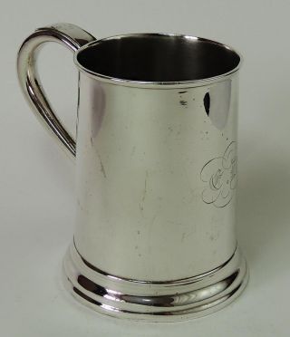 Georgian Style Silver Plate Tankard C1900