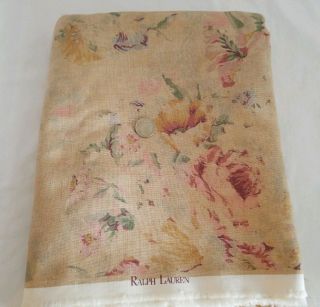 Ralph Lauren Fabric Cottage Antique Floral 2,  Yds Decor Cotton/linen Tea Beige