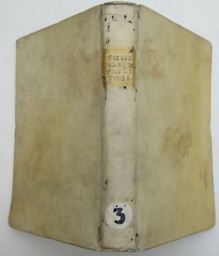 1775 Antique Vellum Bound Book Eloquentia Patrum By Josephi Weissenbach Vol.  1
