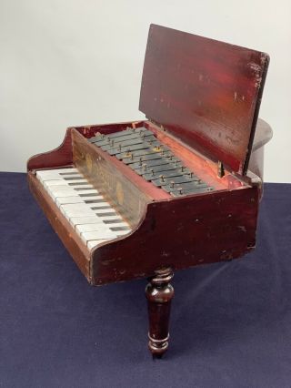 Schoenhut Toy Grand Piano Wood Wooden Antique 12 Key Usa Made