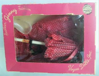 Vogue Ginny Doll Raincoat Set W/ Umbrella,  Bag,  Clear Boots,  Vintage