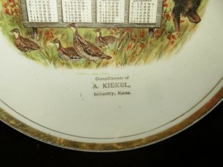 Vtg Antique 1911 Calendar Advertising Plate - A.  KIEKEL INDUSTRY,  Kansas - KS 3
