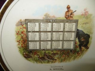 Vtg Antique 1911 Calendar Advertising Plate - A.  KIEKEL INDUSTRY,  Kansas - KS 5
