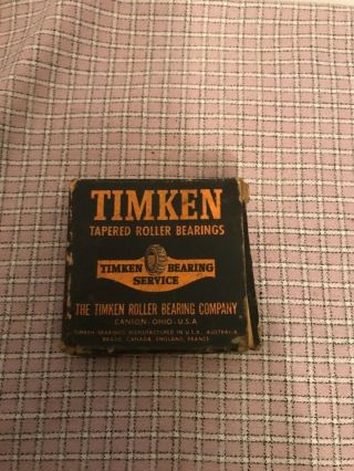 Vintage Timken 2523 Tapered Roller Bearing,  Cup Only,  Antique Auto Part