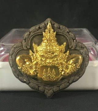 God Rahu Om Moon Giant Lp John Thai Buddha Amulet Magic Talisman Wealth Rich