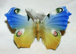 Karl Ens Volkstedt Porcelain Butterfly Figurine Hand Painted Germany Signed 2