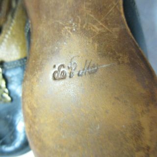 Antique French Doll Shoes 4 1/2 : Sign LE & P 2