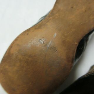 Antique French Doll Shoes 4 1/2 : Sign LE & P 3