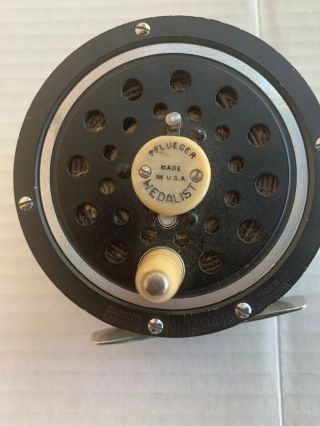 Vintage Pflueger Medalist 1494 1/2 Fly Reel Made In Akron USA 6