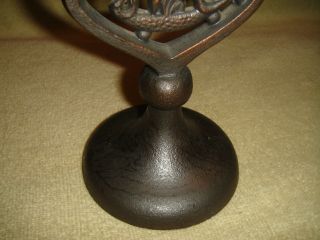 Archangel Michael Candlestick Holder - Gothic Metal Design - Religious Candle 8