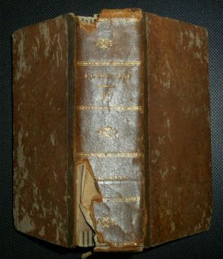 1819 Antique Book Rousseau Letters To Malesherbes,  Reveries Of A Solitary Walker
