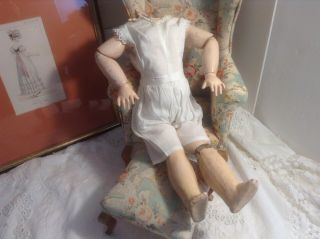 Antique 16 - 1/2 French Composition & Wood Doll Body