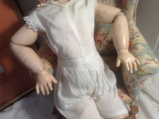 Antique 16 - 1/2 French Composition & Wood Doll Body 2