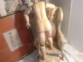 Antique 16 - 1/2 French Composition & Wood Doll Body 7