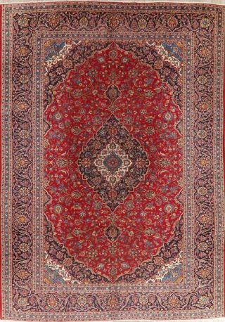 Traditional Floral Oriental Area Rug Wool Hand - Knotted Living Room Carpet 10x13