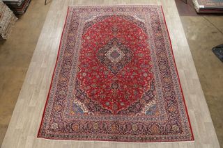 Traditional Floral Oriental Area Rug Wool Hand - Knotted Living Room Carpet 10x13 2