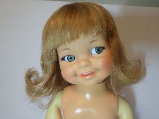 Vintage Ideal Giggles Doll 1966 No Giggles Flirty Eyes 2