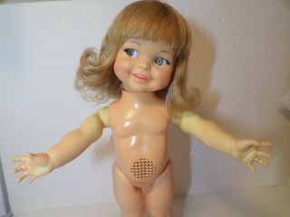 Vintage Ideal Giggles Doll 1966 No Giggles Flirty Eyes 8