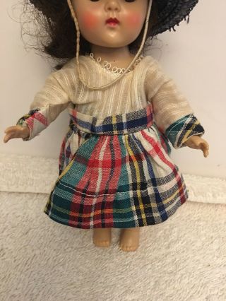 VINTAGE VOGUE GINNY OUTFIT TINY MISS SERIES PLAID DRESS HAT BLOOMERS TAG NO DOLL 2