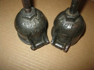 2 ANTIQUE CASE EAGLE GREASE CUPS STEAM ENGINE THRESHER 5334T 5333T 5