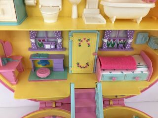 Vintage Bluebird Large Polly Pocket Friend Lucy Locket Play Case Heart House 3