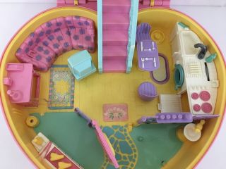 Vintage Bluebird Large Polly Pocket Friend Lucy Locket Play Case Heart House 4