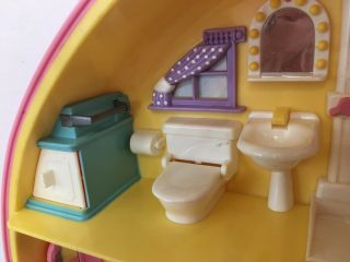 Vintage Bluebird Large Polly Pocket Friend Lucy Locket Play Case Heart House 8
