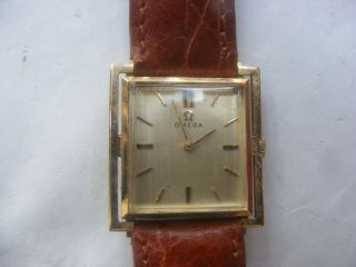 Vintage Gold Omega Square Dress Watch