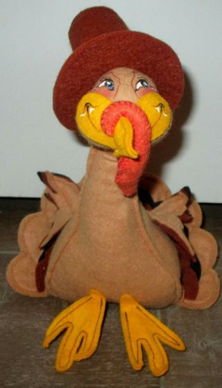 Annalee Thanksgiving Pilgrim Turkey Doll 8 1/4 " Tall