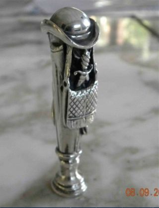 French Sterling Silver Wax Seal.  Antique & Storytelling ‘the Successful Hunter ‘