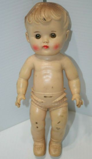 Vintage The Sun Rubber Co Squeaky Baby Doll 1956 10 "