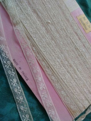 . 5 " French Antique Lace Valenncia Val Trim 4 Yrds